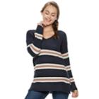 Juniors' Pink Republic Cutout Back Sweater, Teens, Size: Small, Dark Blue