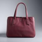 Simply Vera Vera Wang Frame Satchel, Women's, Dark Pink