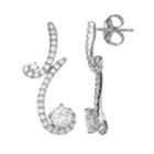 Forever Brilliant 14k White Gold 1 5/8 Carat T.w. Lab-created Moissanite Drop Earrings, Women's