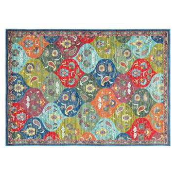 Stylehaven Jacquelyn Floral Panel Rug, Size: 10x13 Ft, Blue