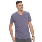 Men's Urban Pipeline&reg; Ultimate V-neck Fashion Tee, Size: Small, Med Purple
