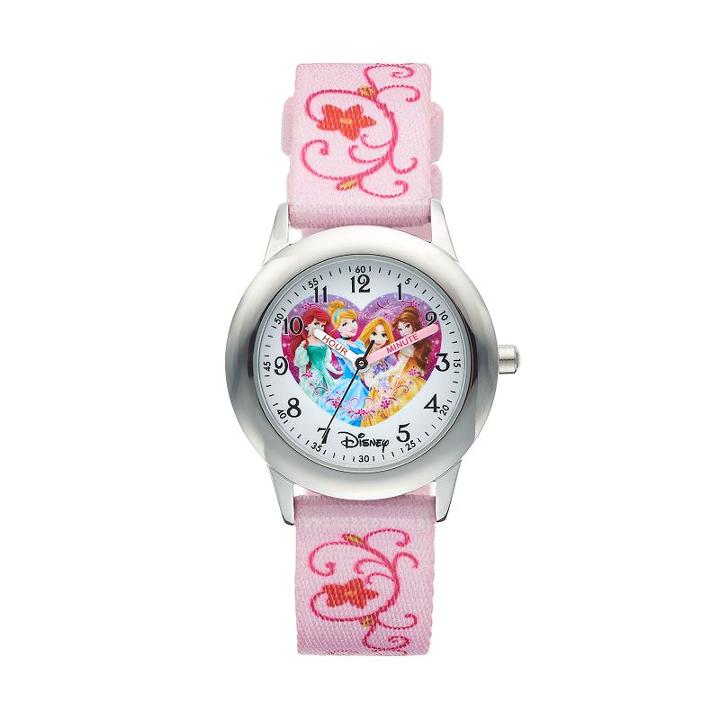 Disney Princess Kids' Time Teacher Watch, Girl's, Multicolor