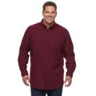 Big & Tall Croft & Barrow&reg; True Comfort Classic-fit Flannel Button-down Shirt, Men's, Size: Xl Tall, Red