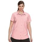 Plus Size Columbia Amberley Omni-shade Shirt, Women's, Size: 1xl, Pink Ovrfl