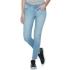 Juniors' So&reg; Ripped High Waist Ankle Jeggings, Teens, Size: 5, Light Blue