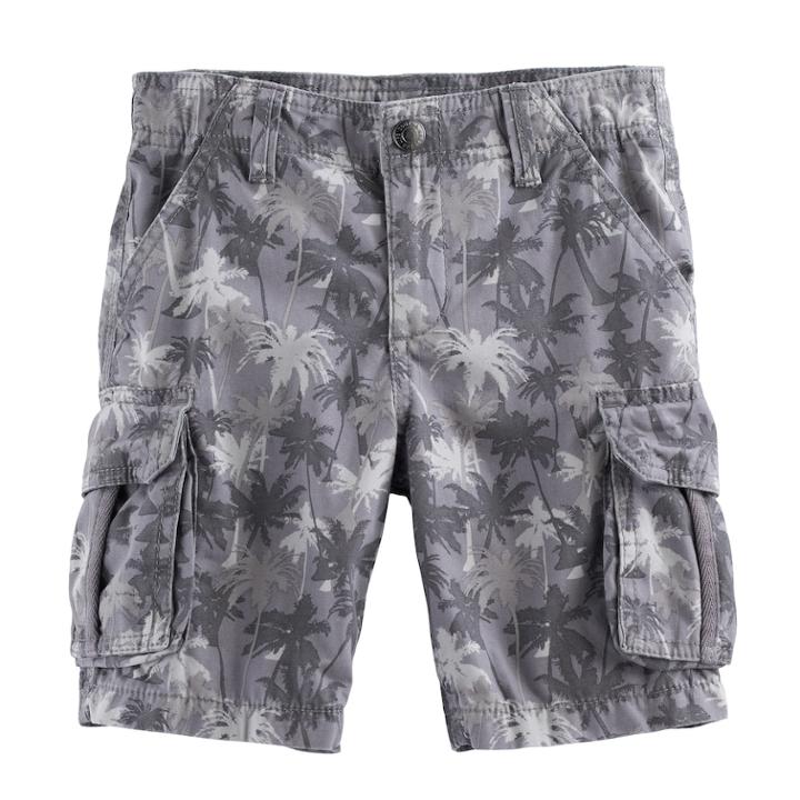 Boys 4-7x Sonoma Goods For Life&trade; Authentic Cargo Shorts, Size: 7x, Med Grey