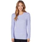 Women's Cuddl Duds Fleecewear Crewneck Top, Size: Xs, Med Blue