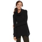 Women's Sonoma Goods For Life&trade; Supersoft Waffle Tunic, Size: Xl, Black