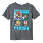 Boys 4-7 Super Mario Bros. Choose Your Player Graphic Tee, Boy's, Size: 7, Blue Other