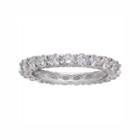 Primrose Sterling Silver Cubic Zirconia Eternity Ring, Women's, Size: 9, White