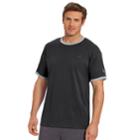 Men's Champion Jersey Ringer Tee, Size: Small, Black