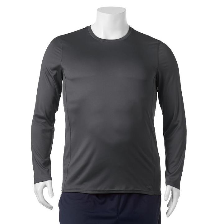 Big & Tall Tek Gear&reg; Solid Core Performance Tee, Men's, Size: 4xb, Dark Grey