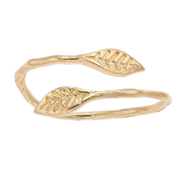 Lc Lauren Conrad Gold Tone Leaf Bypass Ring, Women's, Size: 7