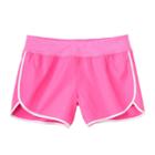 Girls Plus Size So&reg; Athletic Running Shorts, Size: 12 1/2, Pink