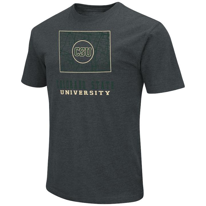 Men's Colorado State Rams State Tee, Size: Xxl, Dark Green