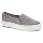 Keds Triple Decker Sweatshirt Jersey Women's Ortholite Shoes, Size: 11, Grey