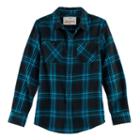Boys 8-20 Urban Pipeline&reg; Ultimate Regular-fit 2-pocket Flannel Button-down Shirt, Size: Small, Black