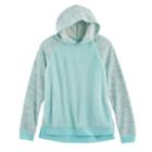 Girls 7-16 & Plus Size So&reg; Fleece Pullover Hoodie, Size: 12 1/2, Med Blue