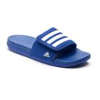 Adidas Adilette Cloufoam Plus Kids' Adjustable Slide Sandals, Boy's, Size: 12, Blue
