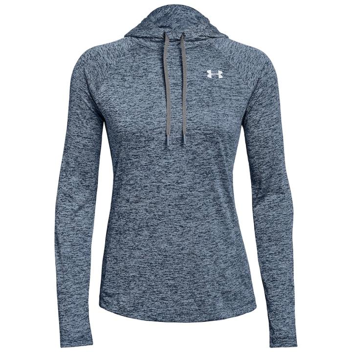 Women's Under Armour Tech Twist Long Sleeve Hoodie, Size: Large, Dark Blue