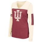 Women's Campus Heritage Indiana Hoosiers Distressed Graphic Tee, Size: Small, Dark Red