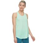 Women's Tek Gear&reg; Jersey Racerback Tank, Size: L Tall, Lt Green