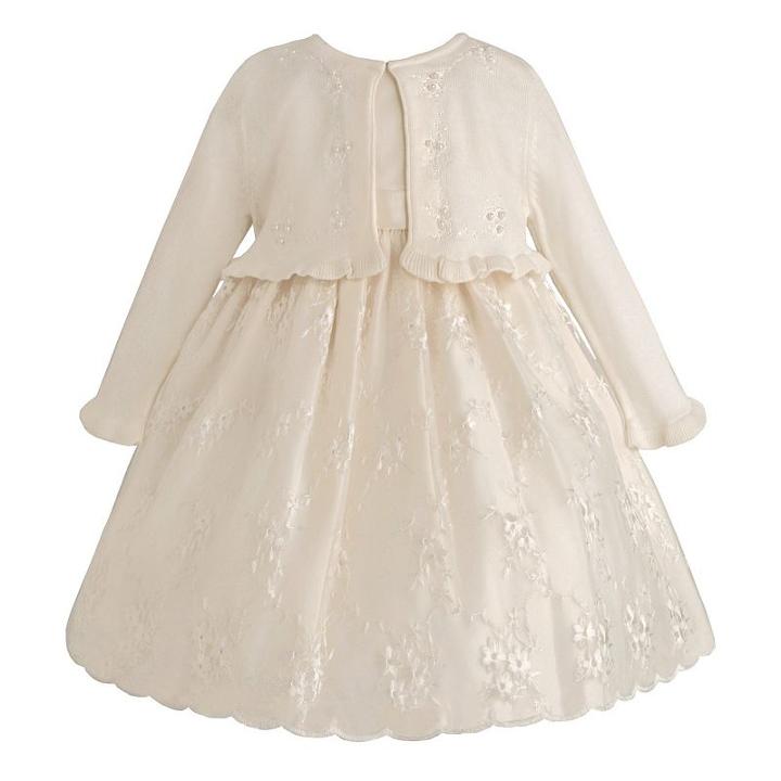 Girls 4-6x American Princess Embroidered Dress & Shrug Set, Girl's, Size: 5, White Oth
