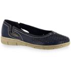 Easy Street Tobago Women's Slip-on Comfort Shoes, Size: 8 N, Blue (navy)