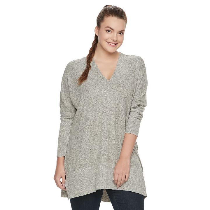 Juniors' Plus Size Miss Chievous Dolman High-low Tunic, Girl's, Size: 1xl, Green Oth