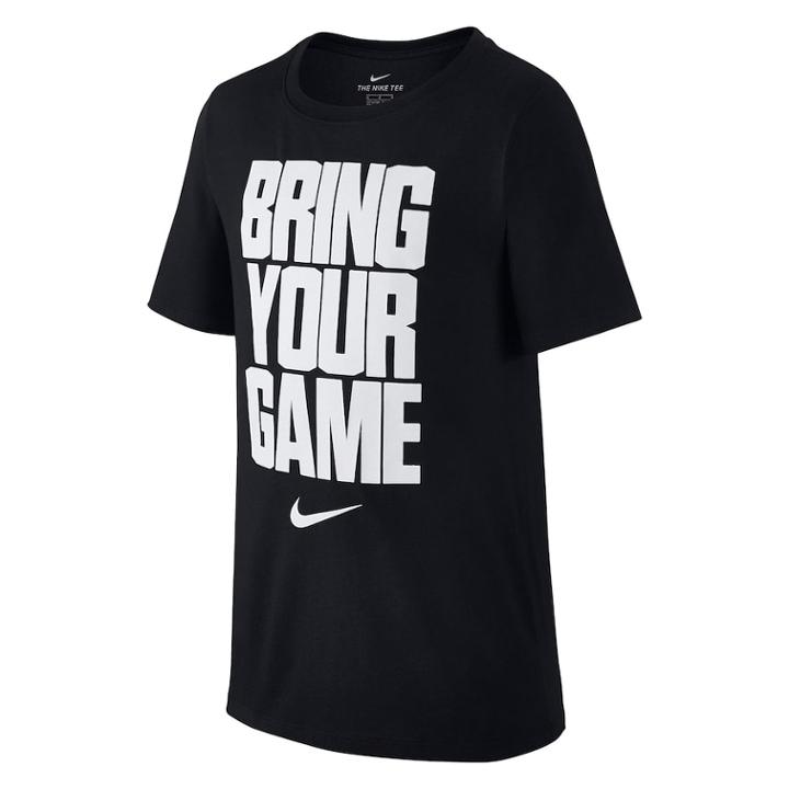 Boys 8-20 Adidas Basketball Tee, Size: Medium, Grey (charcoal)