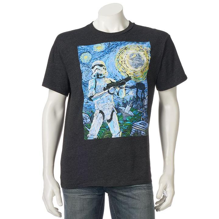 Men's Star Wars Stormy Night Tee, Size: Medium, Oxford