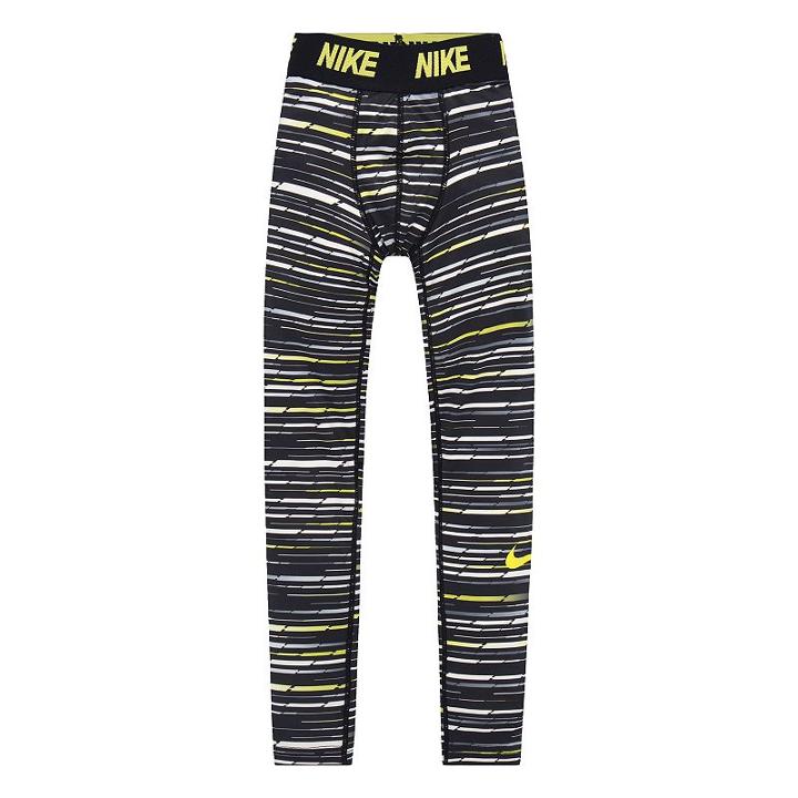 Boys 4-7 Nike Base Layer Jacquard Tights, Size: 5, Brt Green