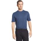 Men's Van Heusen Classic-fit Two-tone Slubbed Crewneck Tee, Size: Small, Blue Other