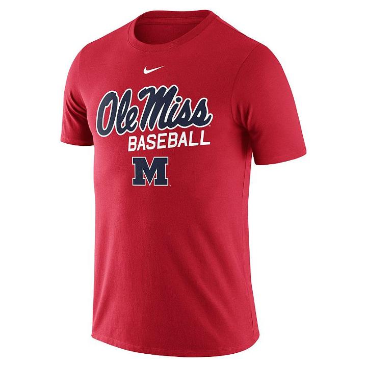 Men's Nike Ole Miss Rebels Baseball Tee, Size: Medium, Ovrfl Oth
