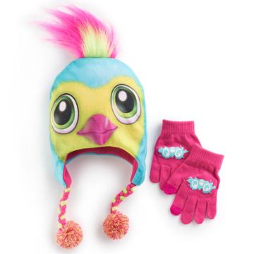 Girls 4-16 Hatchimals Hat & Gloves Set, Green