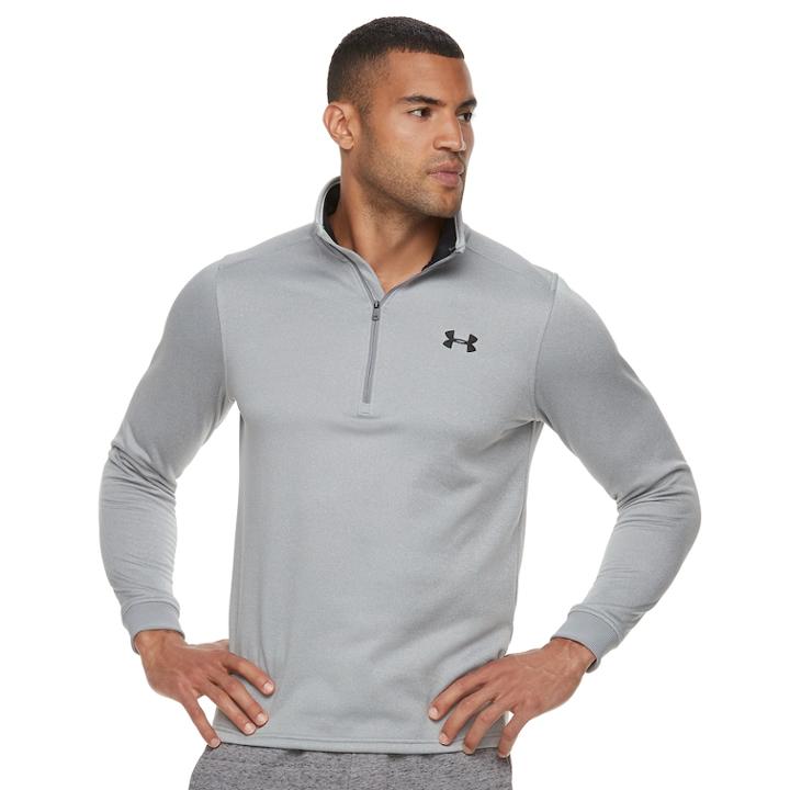 Men's Under Armour Performance Fleece Half-zip Pullover, Size: Xl, Med Grey