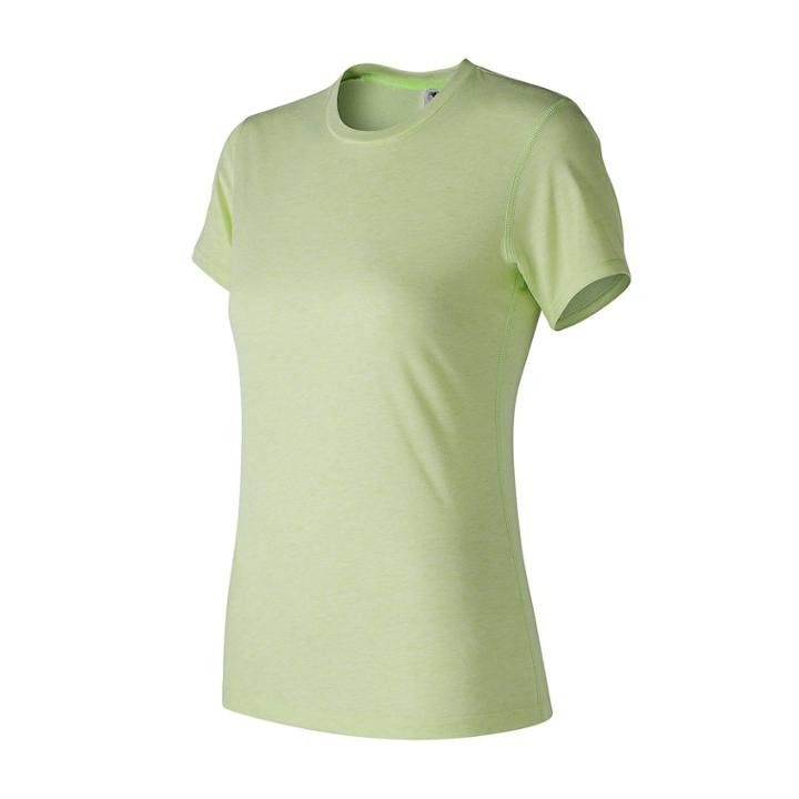 Women's New Balance Heather Tech Short Sleeve Tee, Size: Xl, Med Purple