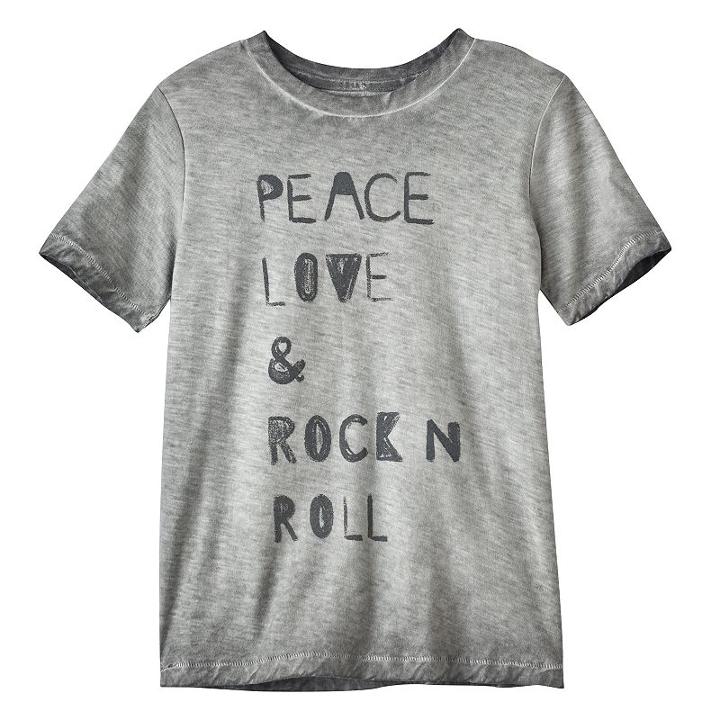 Boys 4-7x Sonoma Goods For Life&trade; Slubbed Graphic Tee, Boy's, Size: 4, Dark Grey