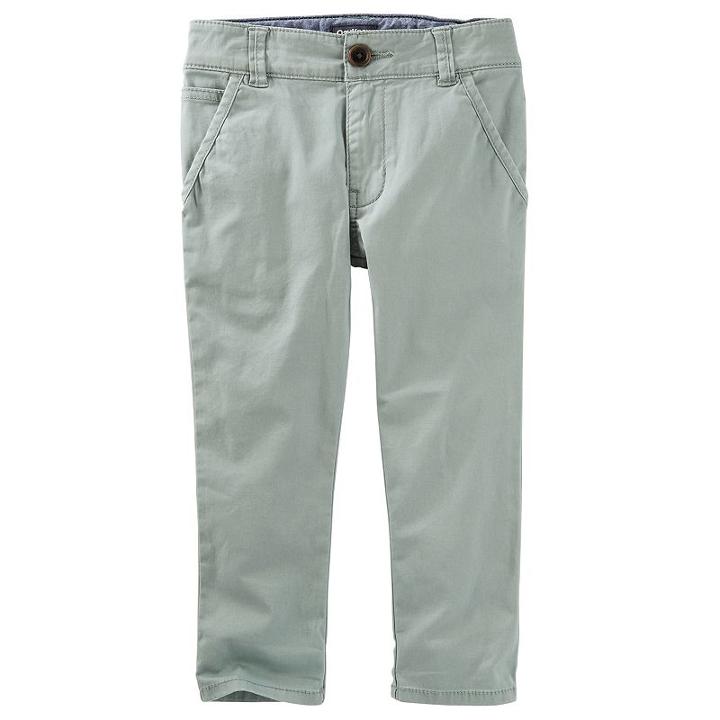 Boys 4-8 Oshkosh B'gosh&reg; Stretch Twill Pants, Boy's, Size: 5, Green