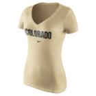 Women's Nike Colorado Buffaloes Wordmark Tee, Size: Small, Gold