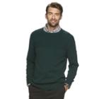 Men's Croft & Barrow&reg; Classic-fit Textured Crewneck Sweater, Size: Xl, Green Oth