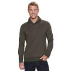 Men's Sonoma Goods For Life&trade; Modern-fit Supersoft Sweater Fleece Shawl-collar Sweater, Size: Small, Med Brown