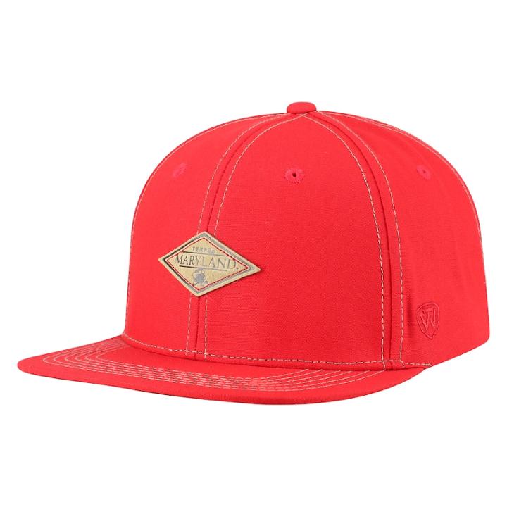 Adult Top Of The World Maryland Terrapins Springlake Adjustable Cap, Men's, Med Red