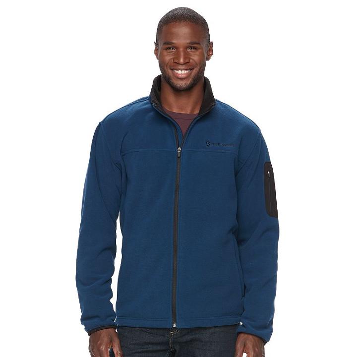 Big & Tall Free Country Fleece Jacket, Men's, Size: 3xl Tall, Blue Other