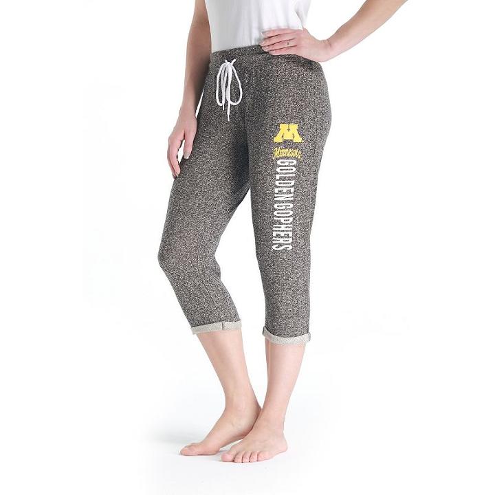 Women's College Concepts Minnesota Golden Gophers Turf Knit Capris, Size: Large, Grey Other
