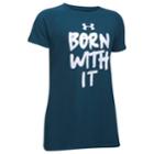 Girls 7-16 Under Armour Born With It Graphic Tee, Size: Large, Brown Over