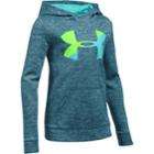 Girls 7-16 Under Armour Novelty Big Logo Hoodie, Size: Large, Beige Over