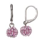 Simply Vera Vera Wang Nickel Free Purple Beaded Round Drop Earrings, Women's, Purple Oth