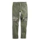 Girls 4-12 Sonoma Goods For Life&trade; Sequin Stretch Skinny Sateen Jeans, Girl's, Size: 8, Green Oth