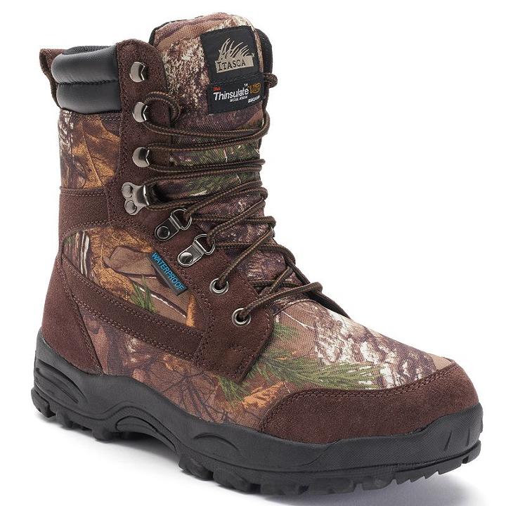 Itasca Long Range Men's Waterproof Mossy Oak Hunting Boots, Size: 10, Brown Oth